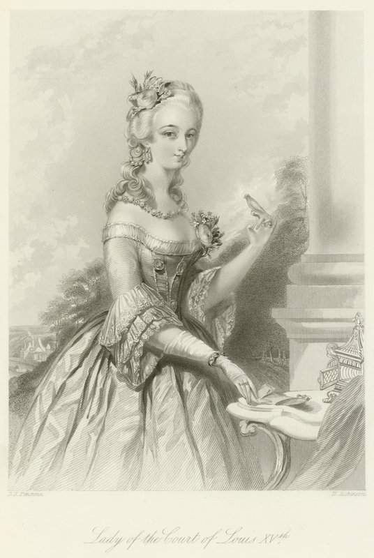 Dame des Hofes von Ludwig XV. von English School