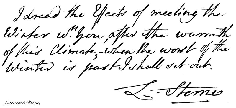 Lawrence Sterne von English School