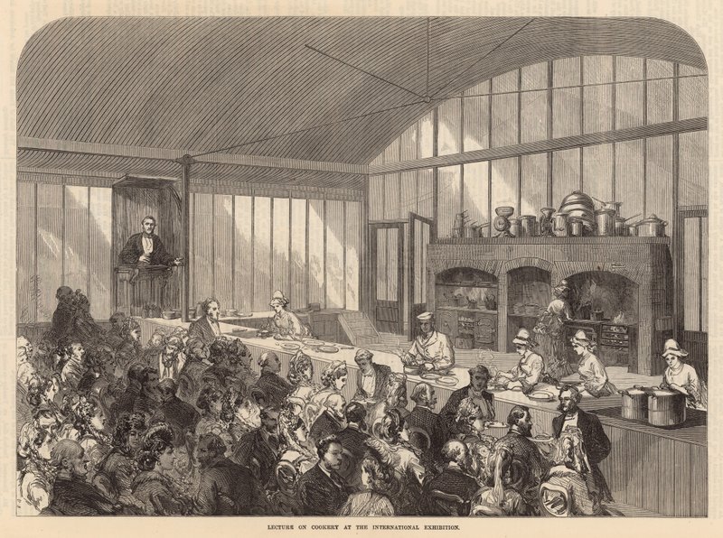Vortrag über Kochkunst auf der Internationalen Ausstellung von English School