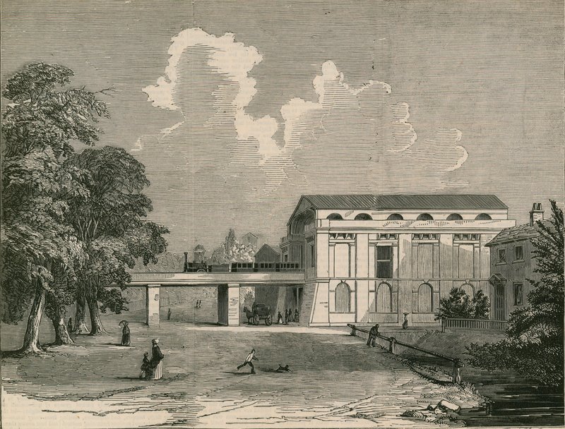 Bahnhof Lewisham der North Kent Railway von English School