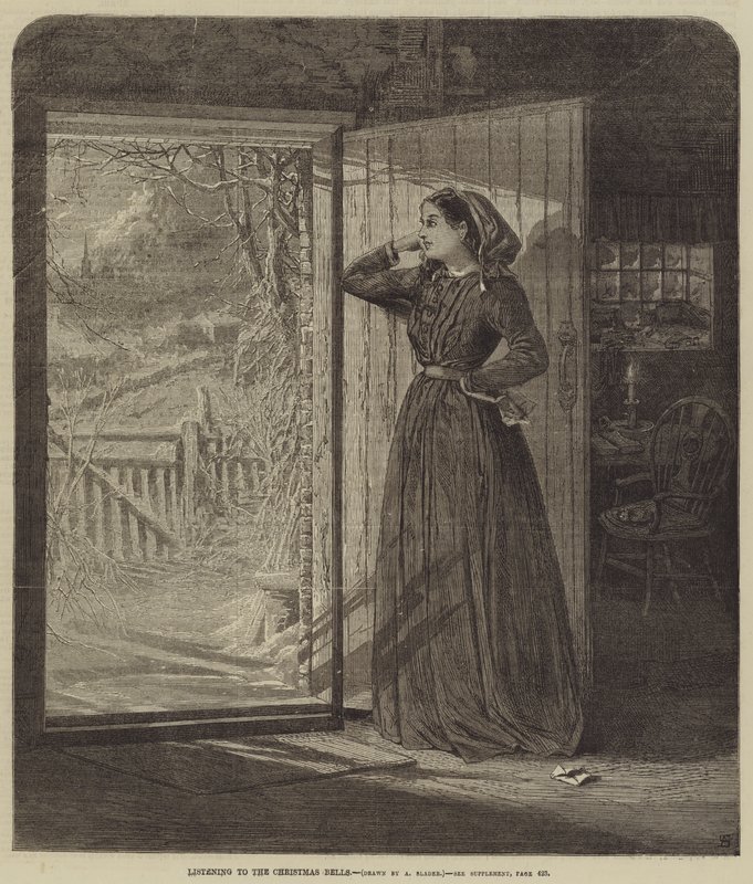 Den Weihnachtsglocken lauschen (Stich) von English School