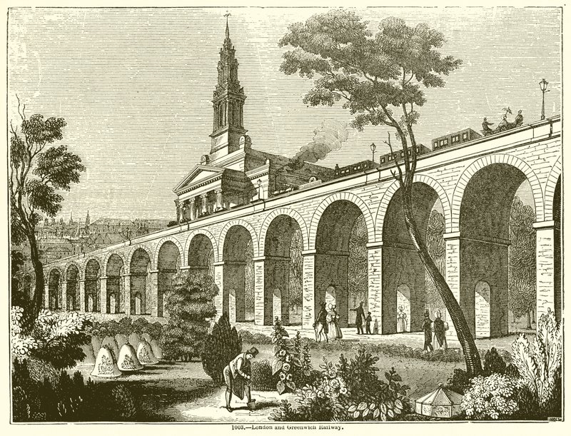 London und Greenwich Eisenbahn von English School