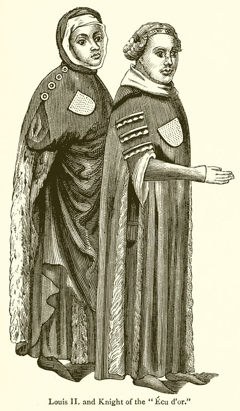 Louis II und Ritter des Ecu d