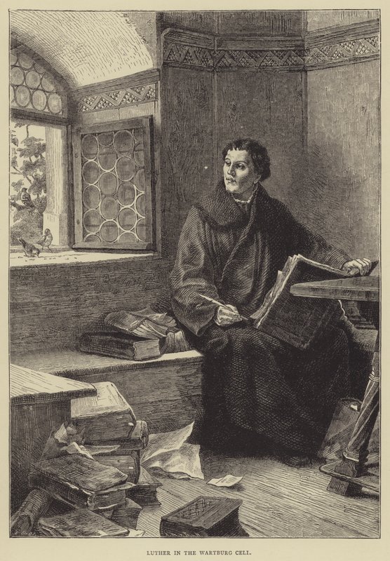 Luther in der Wartburgzelle von English School