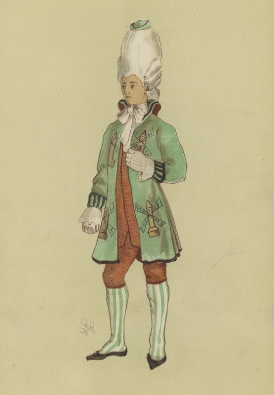 Macaroni aus der Regierungszeit von George III von English School
