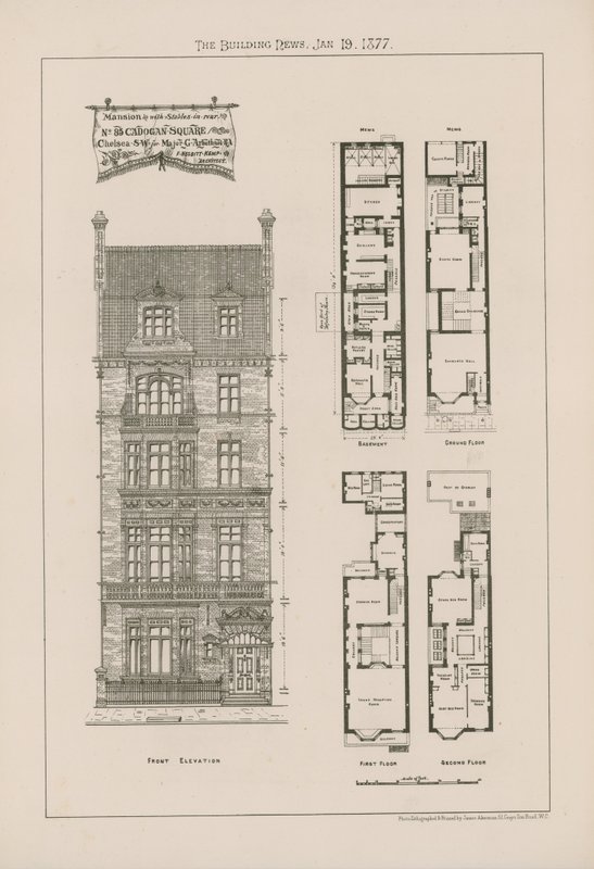 Herrenhaus mit Stallungen im Hinterhof von English School