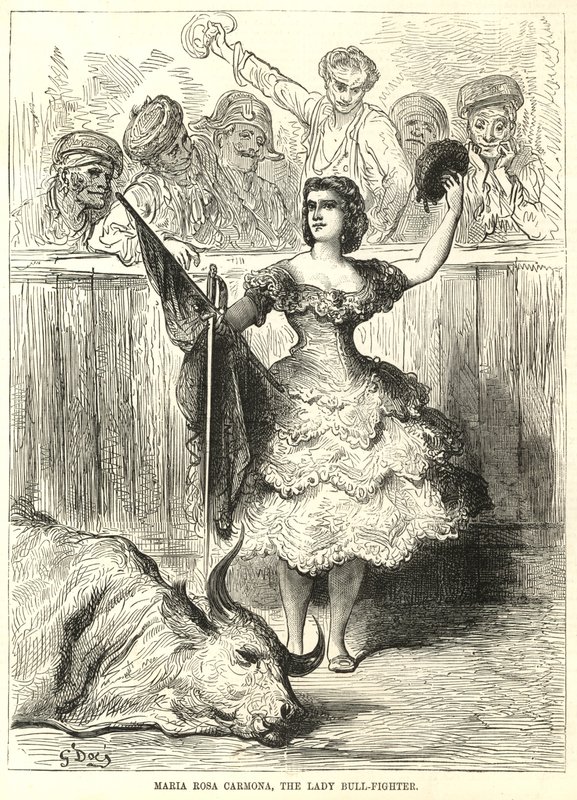 Maria Rosa Carmona, die Stierkämpferin von English School