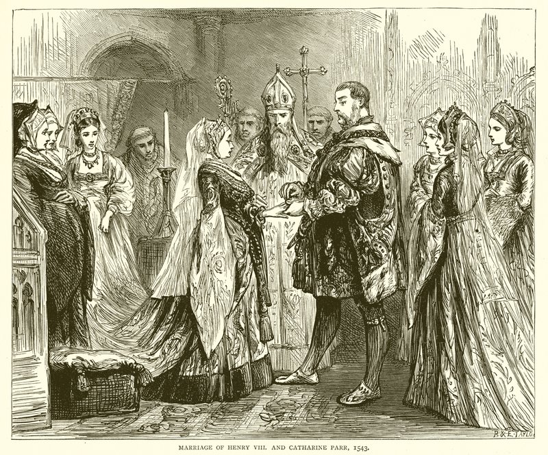 Hochzeit von Heinrich VIII. und Katharina Parr, 1543 von English School