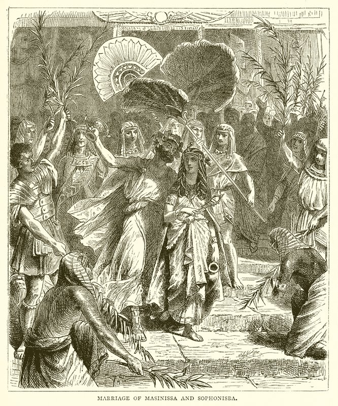 Hochzeit von Masinissa und Sophonisba von English School