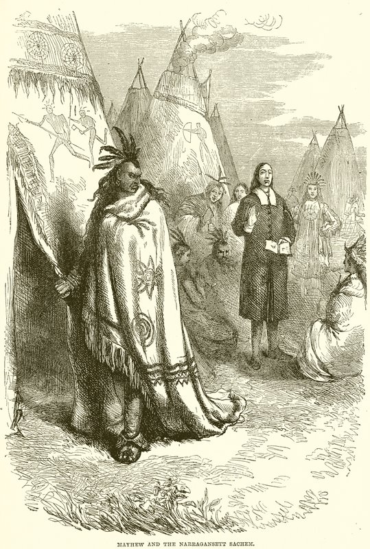 Mayhew und der Narragansett-Sachem von English School