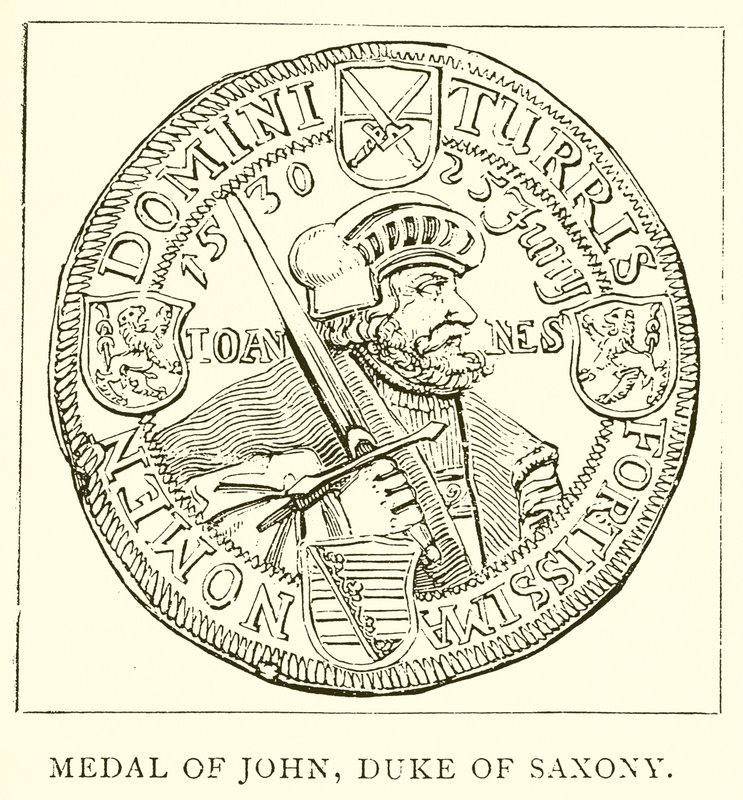 Medaille von Johann, Herzog von Sachsen von English School
