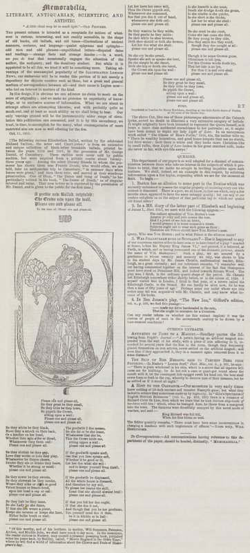 Erinnerungsstücke, literarisch, antiquarisch, wissenschaftlich und künstlerisch von English School