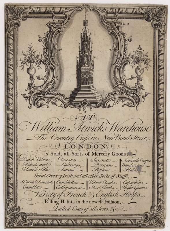 Händler, William Atwick, Visitenkarte von English School