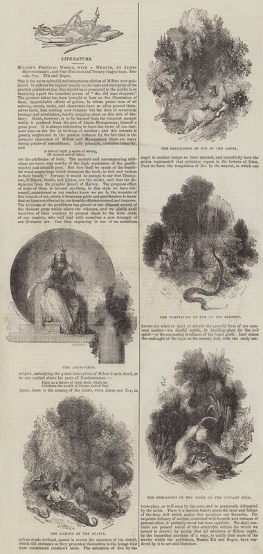 Miltons poetische Werke, mit einer Biografie von James Montgomery (Stich) von English School