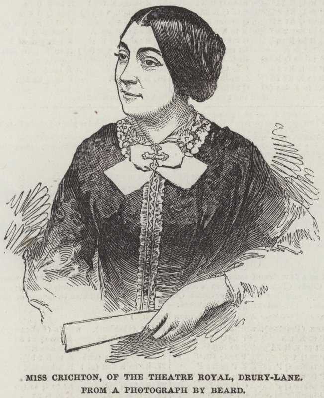 Miss Crichton vom Theatre Royal, Drury-Lane (Gravur) von English School