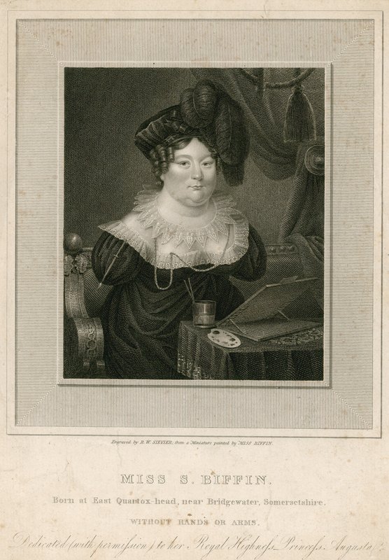 Miss Sarah Biffin, Künstlerin von English School