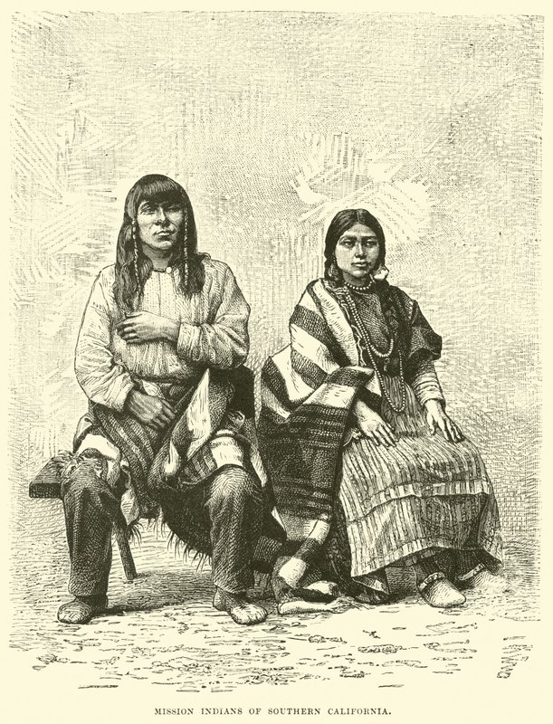 Missionsindianer aus Südkalifornien von English School