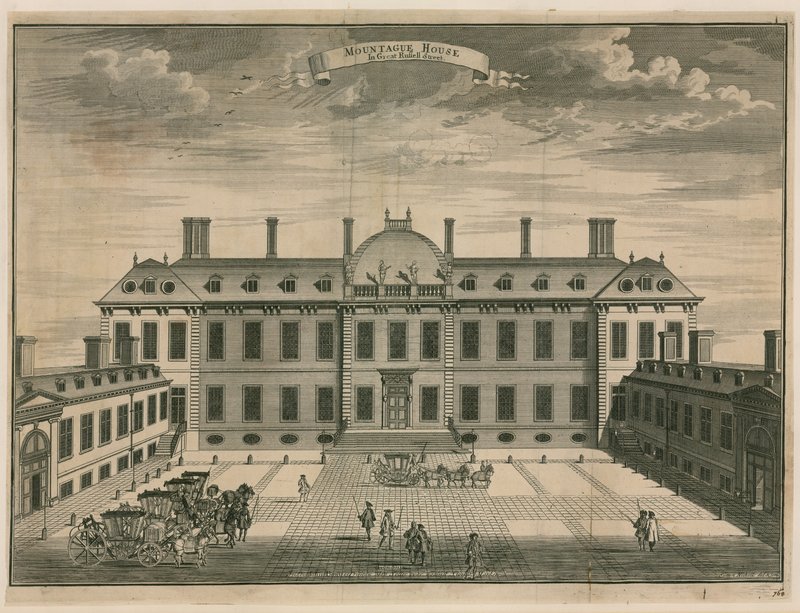 Montague House in der Great Russell Street von English School