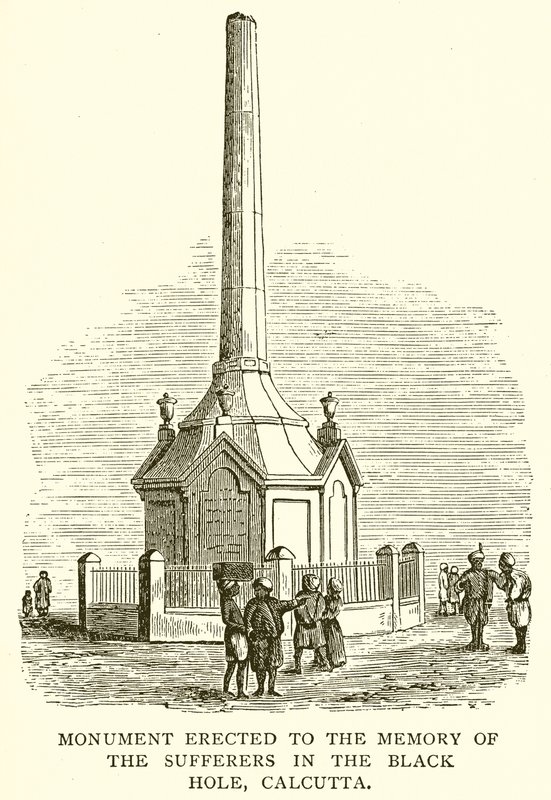 Denkmal für die Opfer im Schwarzen Loch von Kalkutta von English School
