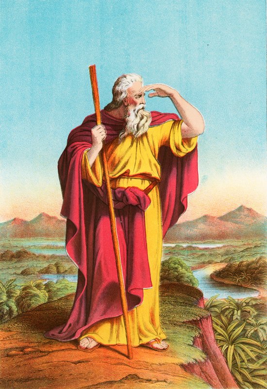 Moses betrachtet das gelobte Land von English School