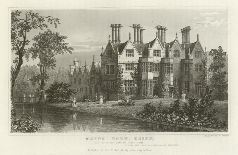 Moyns Park, Essex, der Sitz von George William Gent, Esquire von English School