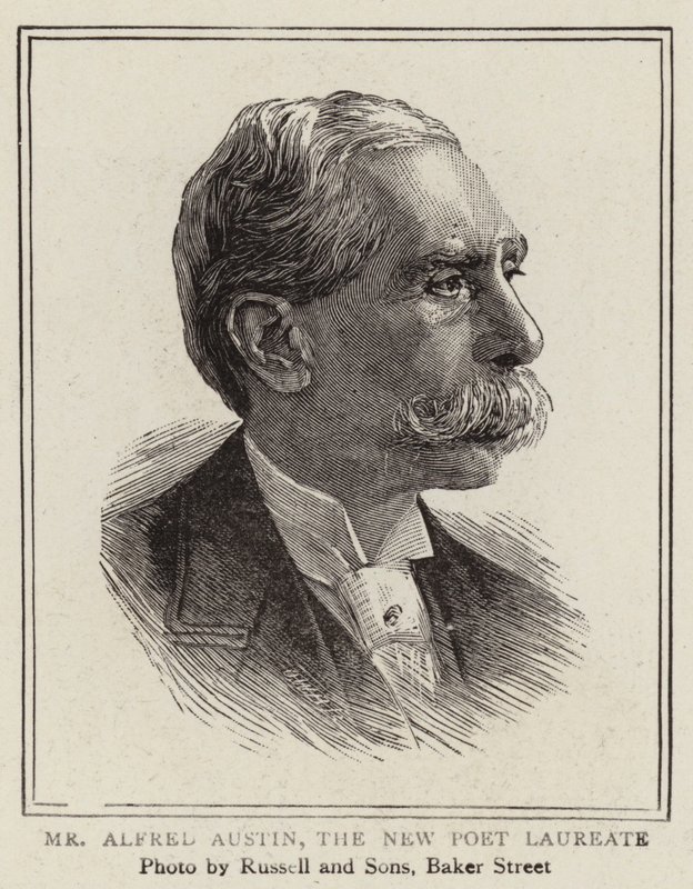 Herr Alfred Austin, der neue Poet Laureate (Stich) von English School