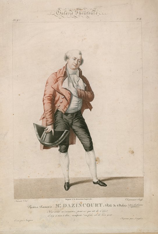 Mr Dazincourt in der Rolle des Dubois am Theatre Francais von English School