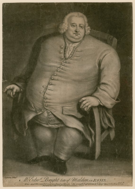 Mr. Edward Bright, verstorben in Maldon, Essex, gestorben am 10. November 1750, im Alter von 29 Jahren von English School