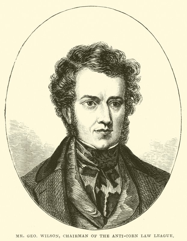 Mr. George Wilson, Vorsitzender der Anti-Corn Law League von English School