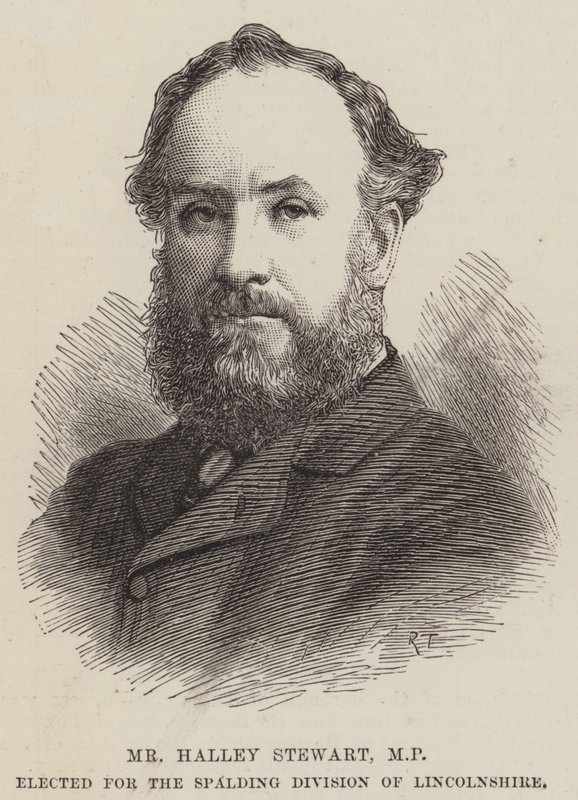 Herr Halley Stewart, MP, gewählt für die Spalding Division von Lincolnshire (Gravur) von English School