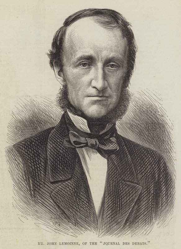 Herr John Lemoinne, vom "Journal des Debats" (Stich) von English School