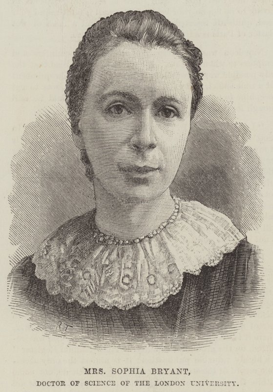 Frau Sophia Bryant, Doktor der Wissenschaften der Universität London (Gravur) von English School