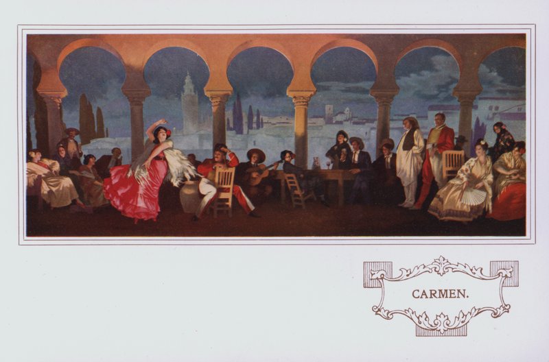 Wandgemälde im Peter Robinson Restaurant: Carmen von English School