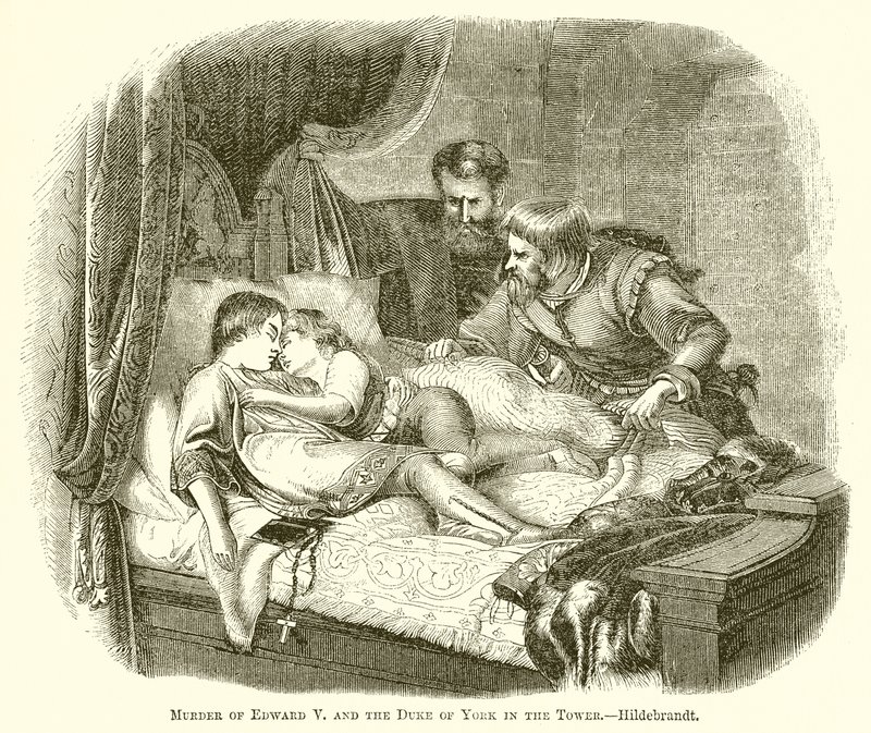Mord an Edward V. und dem Herzog von York im Tower von English School