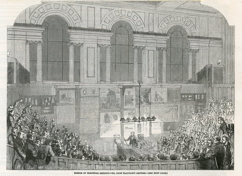 Museum für praktische Geologie - Dr. Lyon Playfairs Vortrag von English School