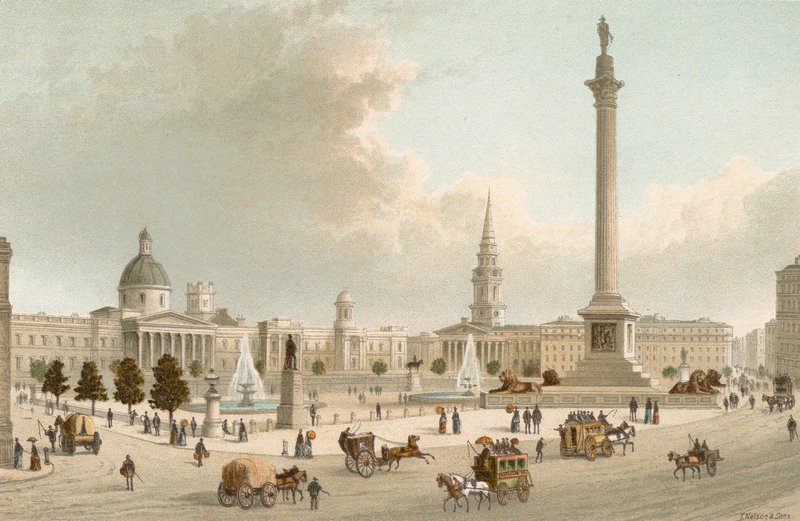 Nationalgalerie--Trafalgar Square von English School