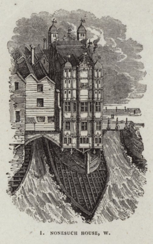 Nonesuch House auf der alten London Bridge von English School