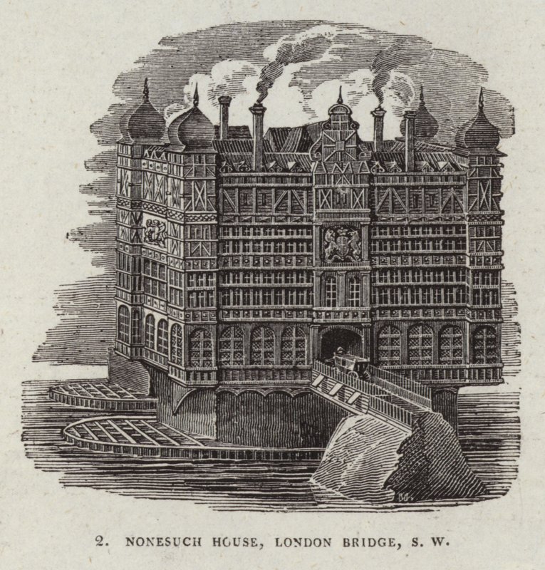 Nonesuch House auf der alten London Bridge von English School