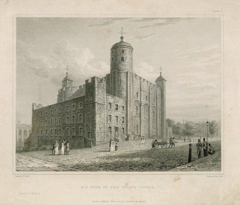 Nordostansicht des Weißen Turms von English School