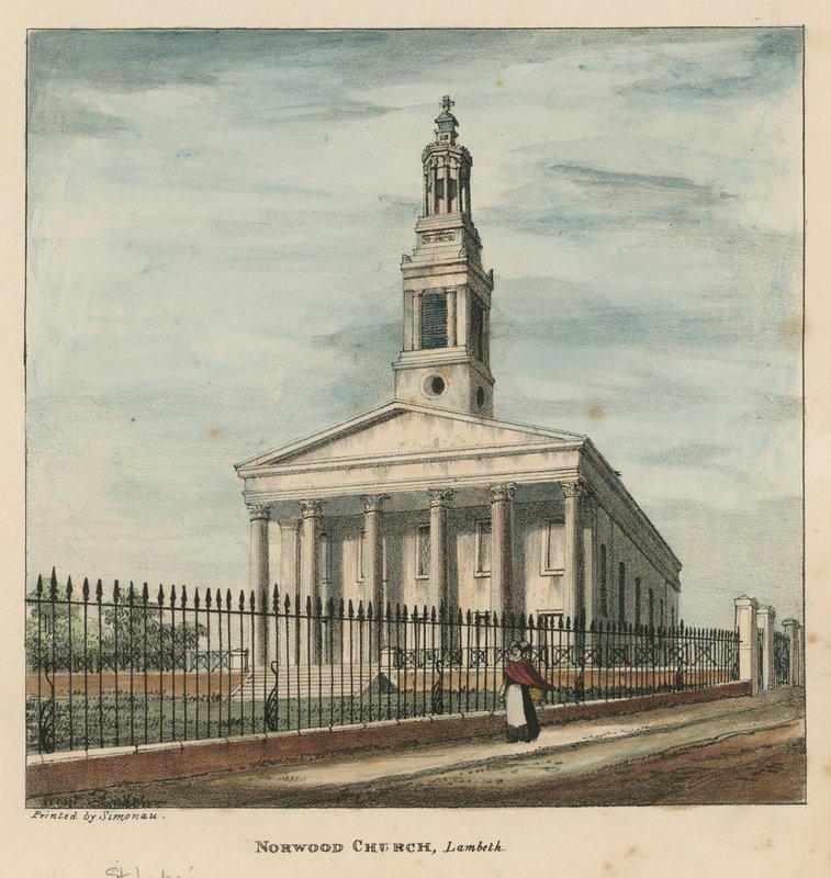 Norwood Kirche, Lambeth, London von English School
