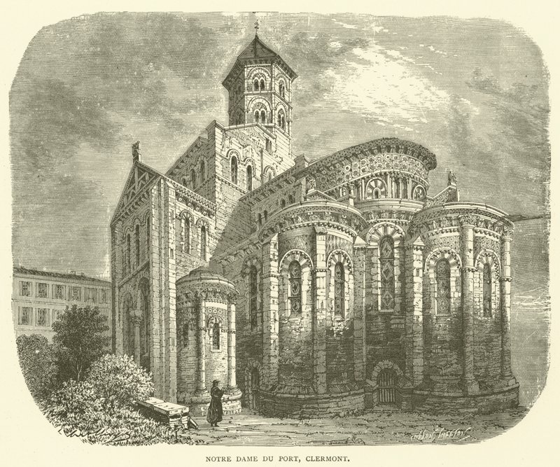 Notre Dame du Port, Clermont (Gravur) von English School