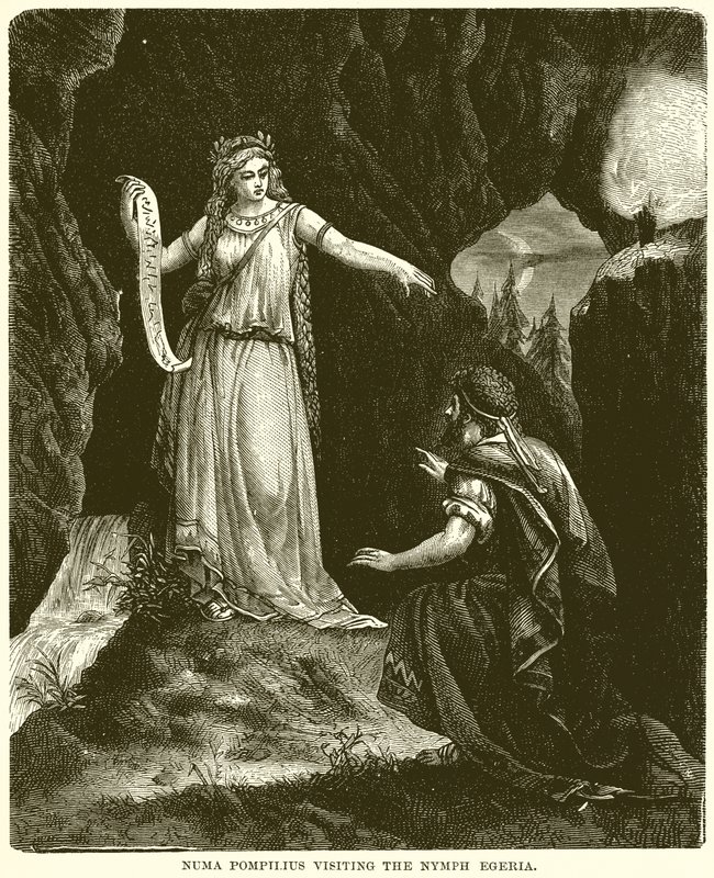 Numa Pompilius besucht die Nymphe Egeria von English School