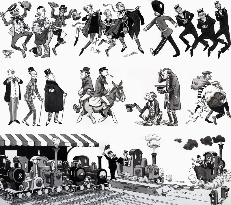 Illustration eines Kinderreims von English School