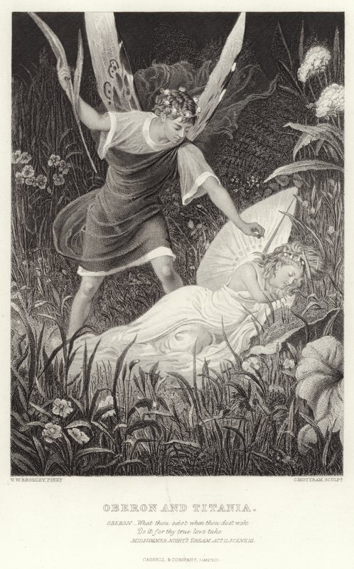 Oberon und Titania, Ein Sommernachtstraum, Akt II, Szene III von English School