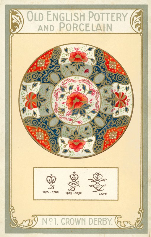 Alte englische Keramik und Porzellan: Crown Derby von English School