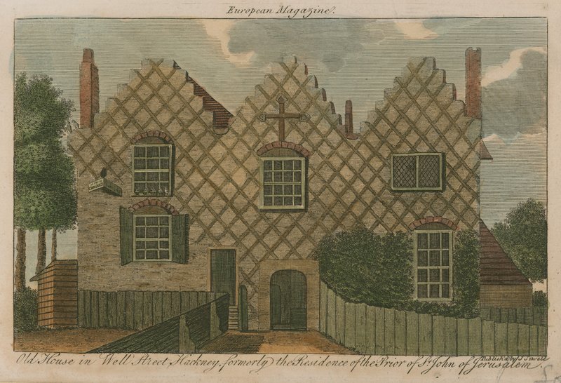 Altes Haus in der Well Street, Hackney, ehemals die Residenz des Priors von St. John of Jerusalem von English School