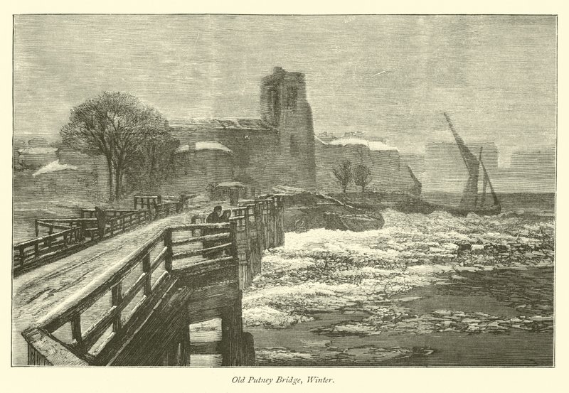 Alte Putney-Brücke, Winter von English School