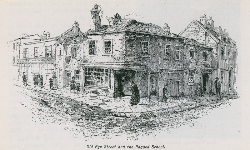 Old Pye Street und die Ragged School von English School