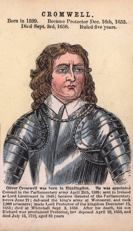 Oliver Cromwell, Protektor von English School