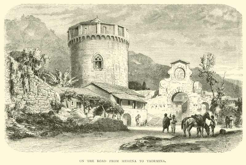 Auf der Straße von Messina nach Taormina von English School